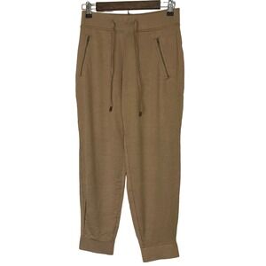 A380284 SUSAN GRAVER Petite Weekend Jersey Knit Jogger True Taupe PXS